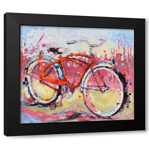 Gentle Whisper Black Modern Wood Framed Art Print with Double Matting by Swanson, Adam