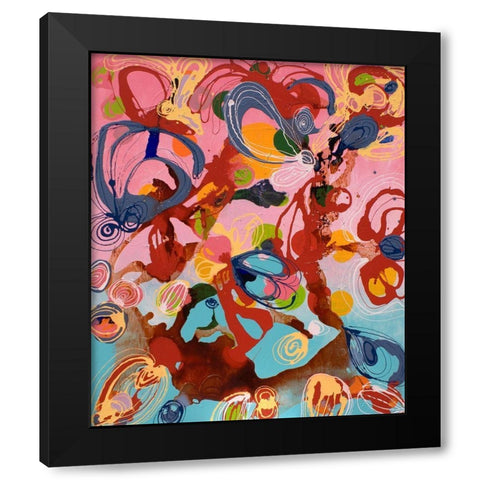 My Kind of Luck Black Modern Wood Framed Art Print by Siegmann, Sofie