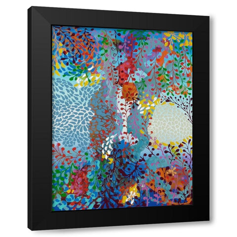 Vreniaâ‚¬â„¢s Stories Black Modern Wood Framed Art Print by Siegmann, Sofie