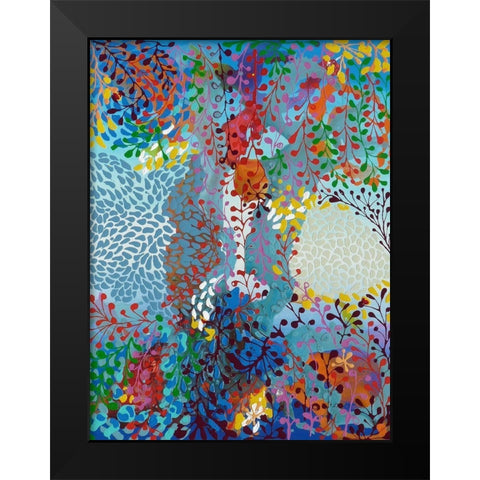 Vreniaâ‚¬â„¢s Stories Black Modern Wood Framed Art Print by Siegmann, Sofie