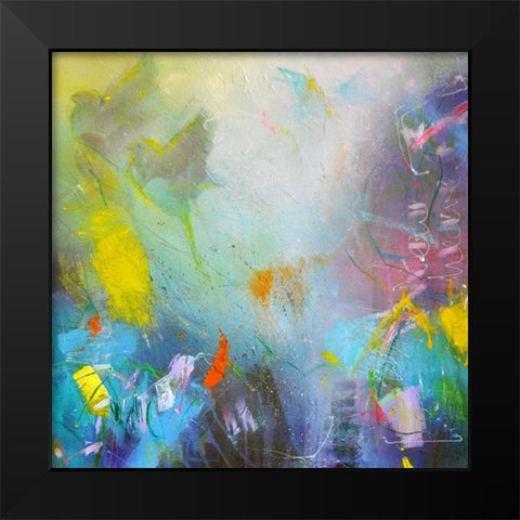 I Saw a New Heaven Black Modern Wood Framed Art Print by Schubert, Bea Garding
