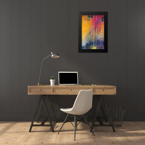 Light No. 17 Black Modern Wood Framed Art Print by Schubert, Bea Garding
