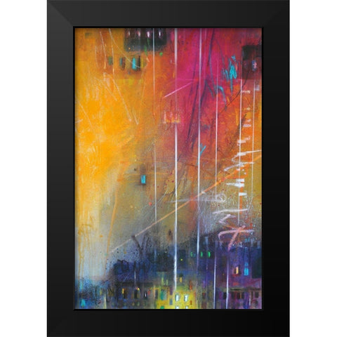 Light No. 17 Black Modern Wood Framed Art Print by Schubert, Bea Garding