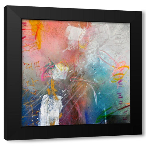 Open Your Mind No. 1 Black Modern Wood Framed Art Print by Schubert, Bea Garding