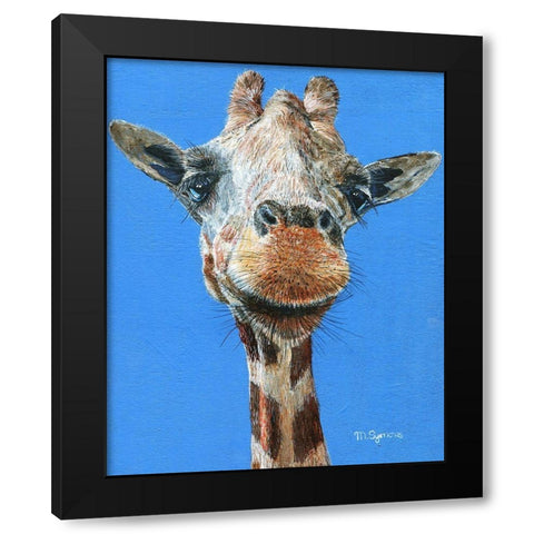 Norman Black Modern Wood Framed Art Print by Symons, Melissa