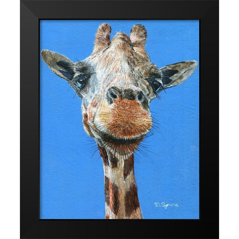 Norman Black Modern Wood Framed Art Print by Symons, Melissa