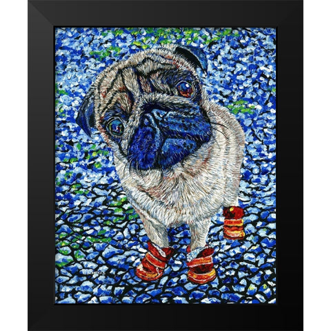 Boots Black Modern Wood Framed Art Print by Symons, Melissa