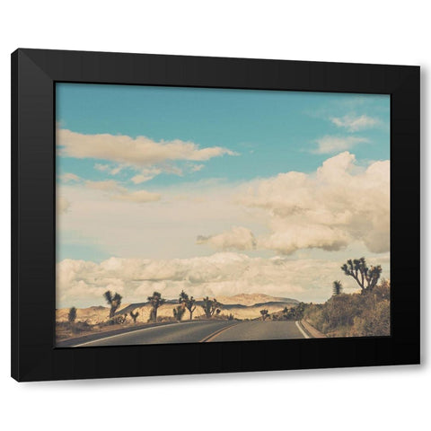 Weekend Drive Black Modern Wood Framed Art Print by Soffia, Myan