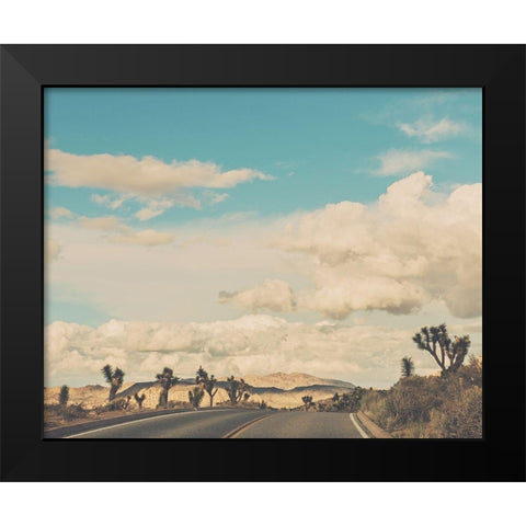 Weekend Drive Black Modern Wood Framed Art Print by Soffia, Myan