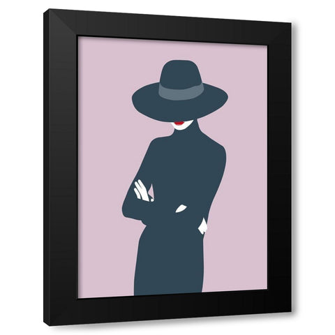Lady No. 3 Black Modern Wood Framed Art Print by Salvadori, Sean