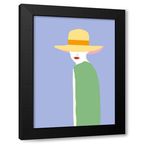 Lady No. 6 Black Modern Wood Framed Art Print by Salvadori, Sean