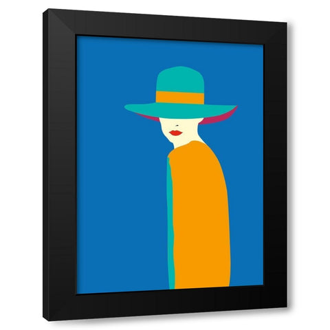 Lady No. 7 Black Modern Wood Framed Art Print with Double Matting by Salvadori, Sean