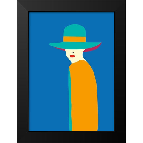 Lady No. 7 Black Modern Wood Framed Art Print by Salvadori, Sean