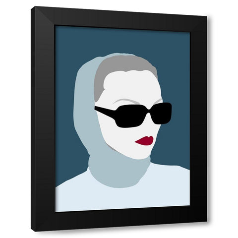 Lady No. 8 Black Modern Wood Framed Art Print by Salvadori, Sean