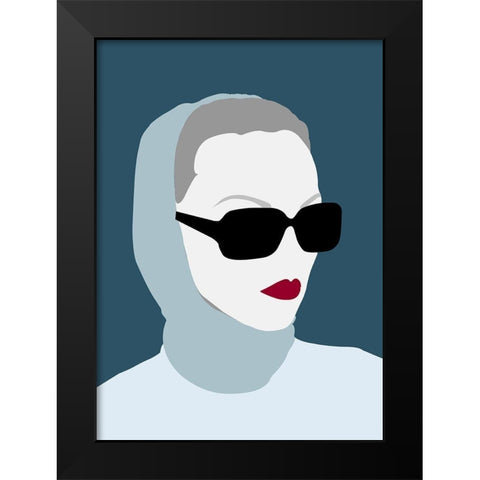Lady No. 8 Black Modern Wood Framed Art Print by Salvadori, Sean
