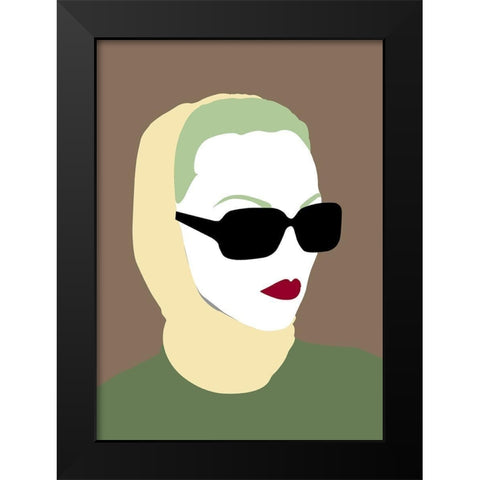 Lady No. 9 Black Modern Wood Framed Art Print by Salvadori, Sean