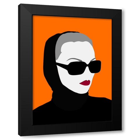 Lady No. 10 Black Modern Wood Framed Art Print with Double Matting by Salvadori, Sean