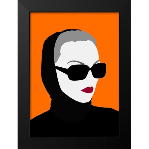 Lady No. 10 Black Modern Wood Framed Art Print by Salvadori, Sean