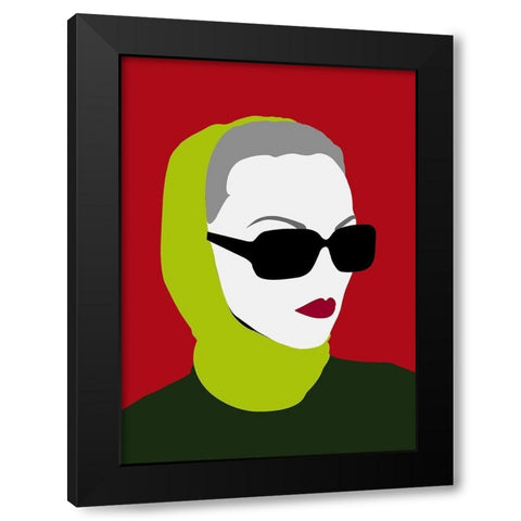 Lady No. 11 Black Modern Wood Framed Art Print with Double Matting by Salvadori, Sean