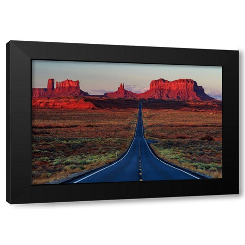 Mile 13 Black Modern Wood Framed Art Print by Severn, Shawn-Corinne