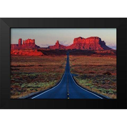 Mile 13 Black Modern Wood Framed Art Print by Severn, Shawn-Corinne