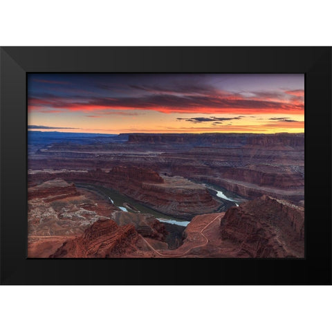 Sunset at Dead Horse Black Modern Wood Framed Art Print by Severn, Shawn-Corinne