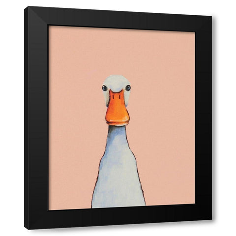 Little Duck Black Modern Wood Framed Art Print by Stewart, Lucia