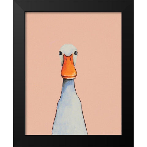 Little Duck Black Modern Wood Framed Art Print by Stewart, Lucia