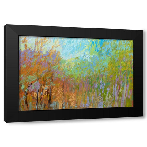 Color Field 55 Black Modern Wood Framed Art Print by Schmidt, Jane