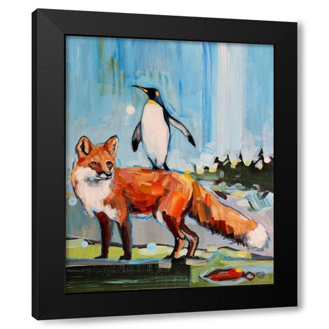 Chase Black Modern Wood Framed Art Print by Swanson, Adam