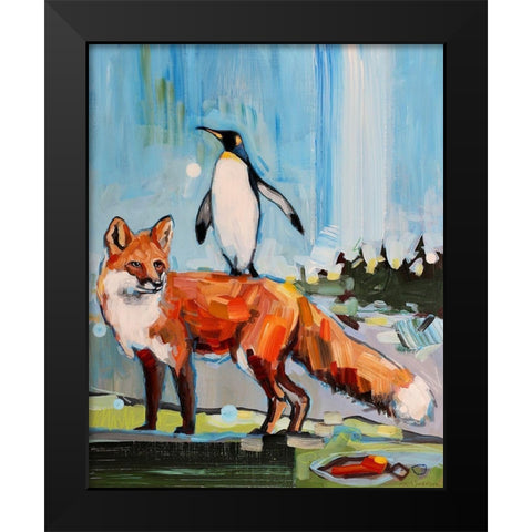Chase Black Modern Wood Framed Art Print by Swanson, Adam