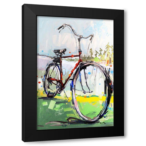 Get My Feet Up Black Modern Wood Framed Art Print with Double Matting by Swanson, Adam