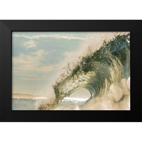 Glitz Black Modern Wood Framed Art Print by Sieczkiewicz, David A.