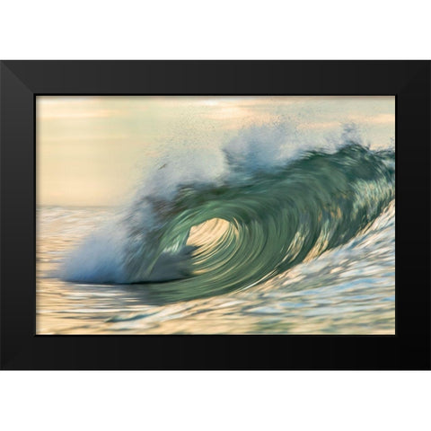 Viridity Black Modern Wood Framed Art Print by Sieczkiewicz, David A.