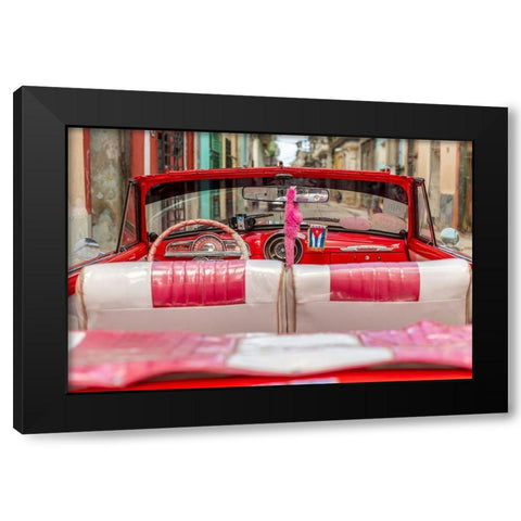 50s Car, Havana Black Modern Wood Framed Art Print with Double Matting by Silver, Richard