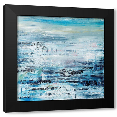 Oceanside No. 1 Black Modern Wood Framed Art Print with Double Matting by Smach, Radek