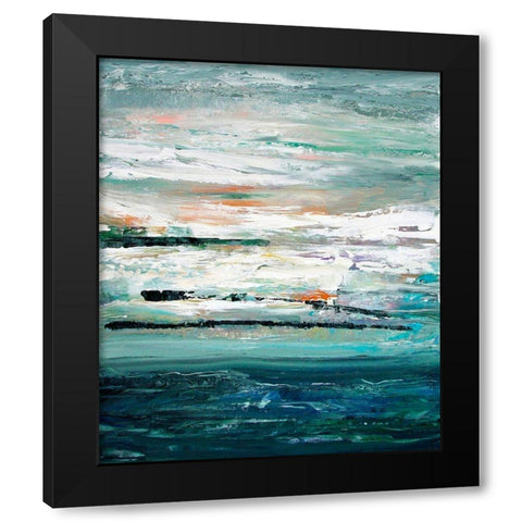 Storm Black Modern Wood Framed Art Print with Double Matting by Smach, Radek