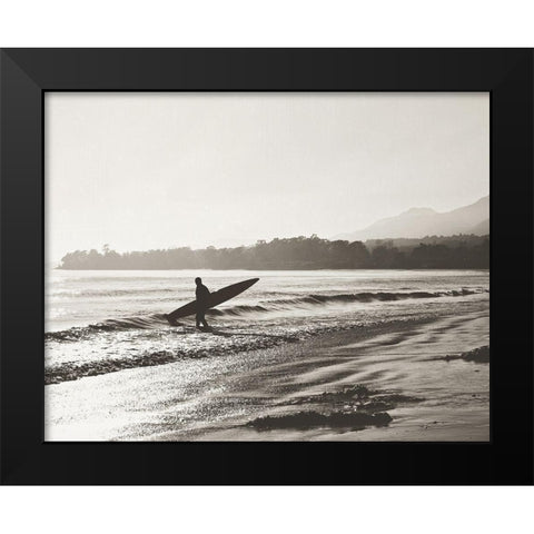 BW Surfer No. 3 Black Modern Wood Framed Art Print by Soffia, Myan