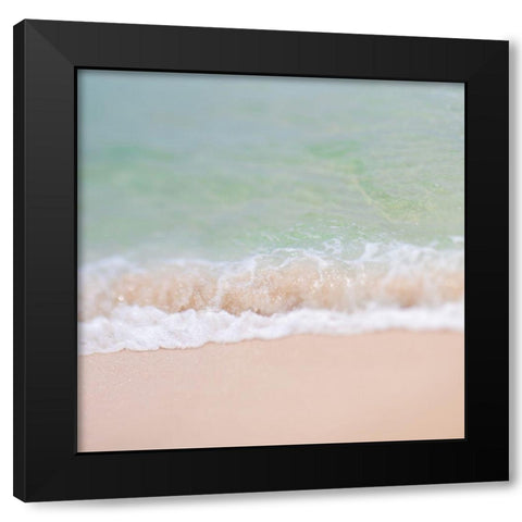 Whisper Black Modern Wood Framed Art Print with Double Matting by Soffia, Myan