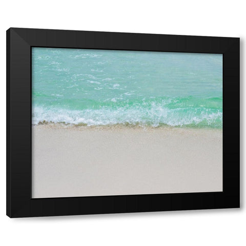 Little Waves Black Modern Wood Framed Art Print with Double Matting by Soffia, Myan