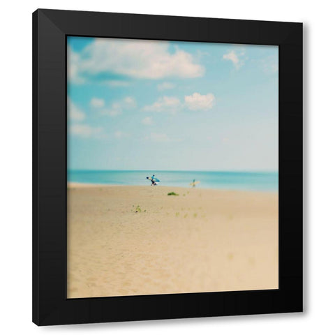 Silent Observer Black Modern Wood Framed Art Print by Soffia, Myan