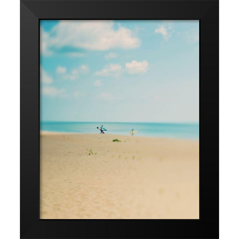 Silent Observer Black Modern Wood Framed Art Print by Soffia, Myan