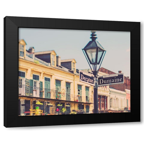 Rue de la Levee Black Modern Wood Framed Art Print by Soffia, Myan