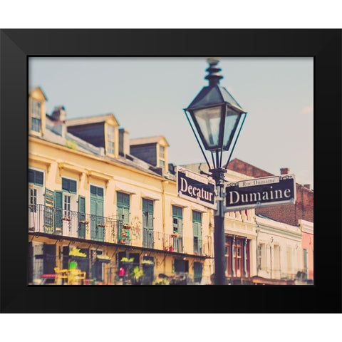 Rue de la Levee Black Modern Wood Framed Art Print by Soffia, Myan