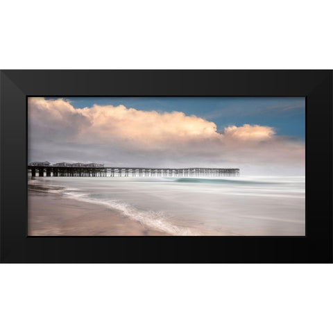 Crystal Clear Black Modern Wood Framed Art Print by Sie, Lee