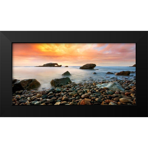 Timeless Black Modern Wood Framed Art Print by Sie, Lee