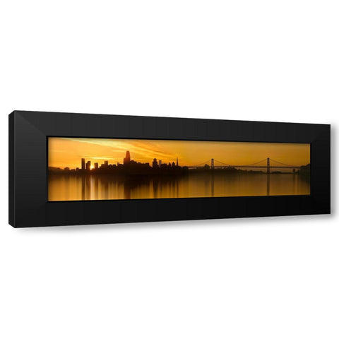 Urban Fall Black Modern Wood Framed Art Print by Sie, Lee
