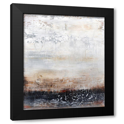 Winter Field No. 2 Black Modern Wood Framed Art Print with Double Matting by Smach, Radek