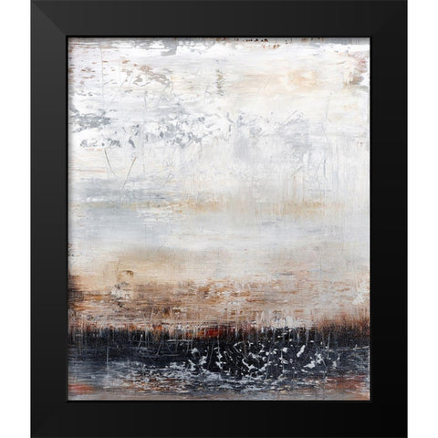 Winter Field No. 2 Black Modern Wood Framed Art Print by Smach, Radek