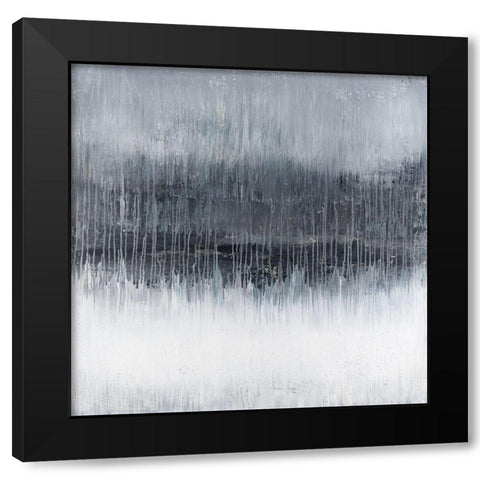 Through The Trees Black Modern Wood Framed Art Print by Smach, Radek